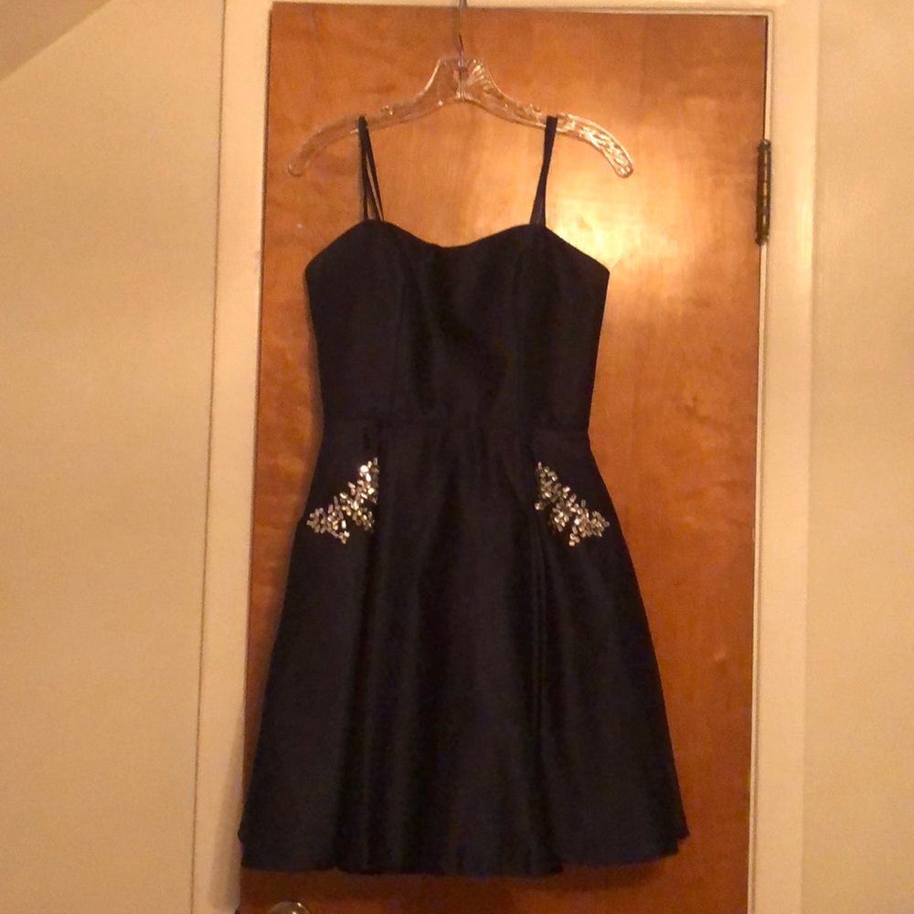 Strapless homecoming dress